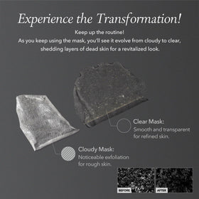 APRILSKIN fingers peeling mask to show satisfying removal and cleaning benefit