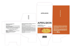 APRILSKIN award badge with product to show Korea popularity