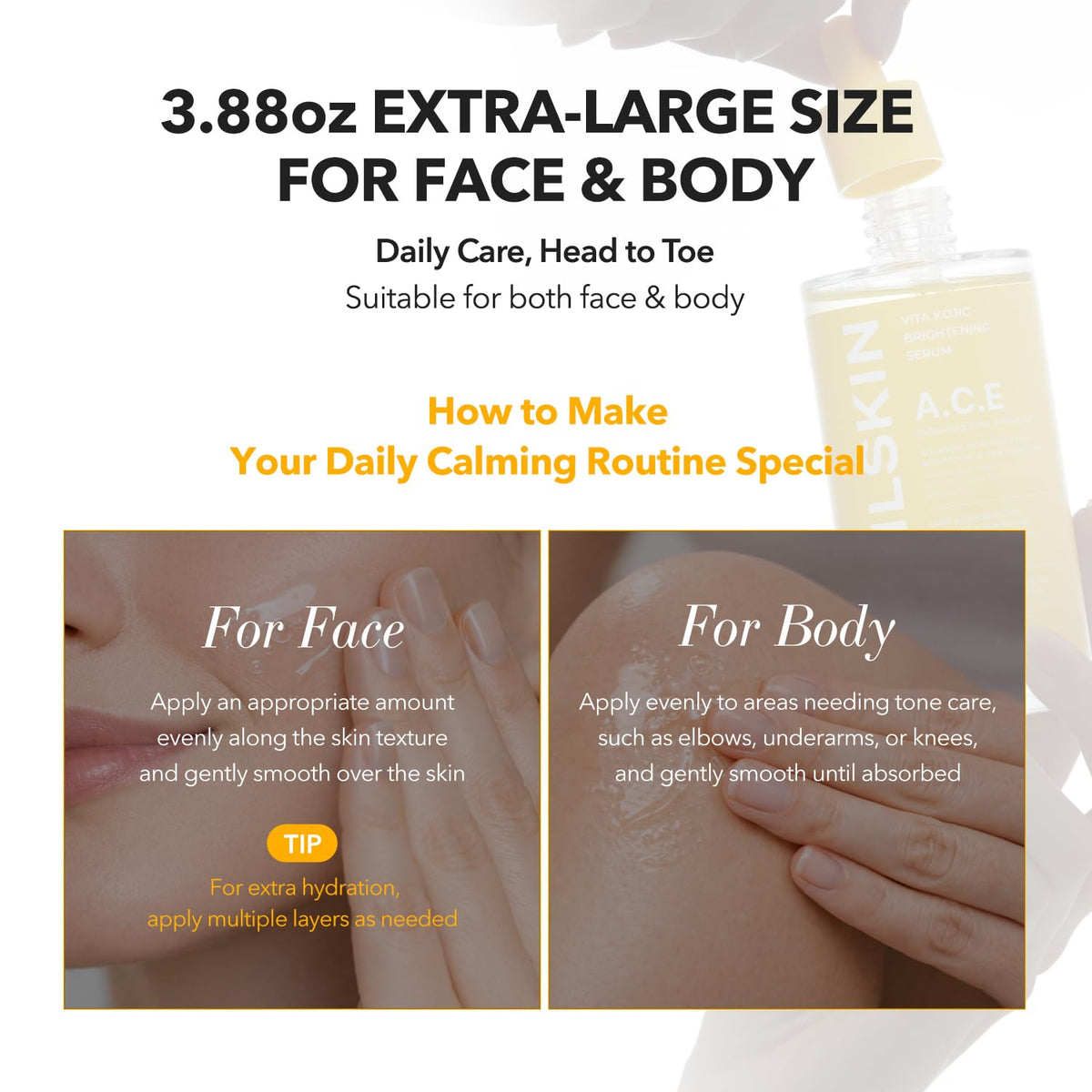 APRILSKIN label close-up listing key actives to inform ingredient-conscious buyers
