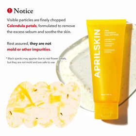 APRILSKIN model mid-peel showing lift of impurities for clearer skin