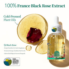 APUREE black rose extract close-up highlighting soothing benefit