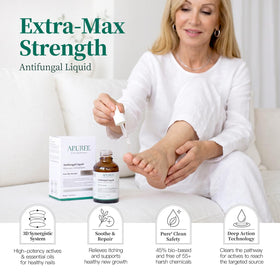 APUREE nail softener texture closeup showing easy absorption benefit