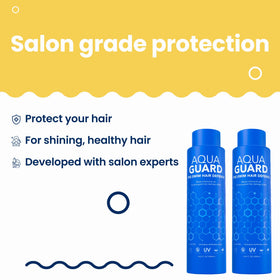 AQUA GUARD after-swim smooth hair demonstrating softness and manageability