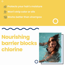 AQUA GUARD on hair ends highlighting smoother, less brittle ends
