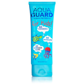 AQUA GUARD front packaging showing bottle and label protecting hair