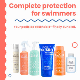 AQUA GUARD pre-swim cream close-up demonstrating protective barrier benefit