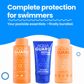 AQUA GUARD pre-swim cream texture close-up demonstrating lightweight barrier