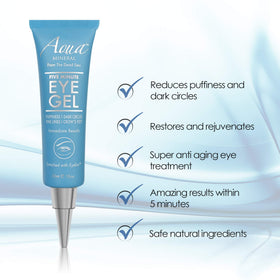 Aqua Mineral next to green tea leaves highlighting antioxidant protection