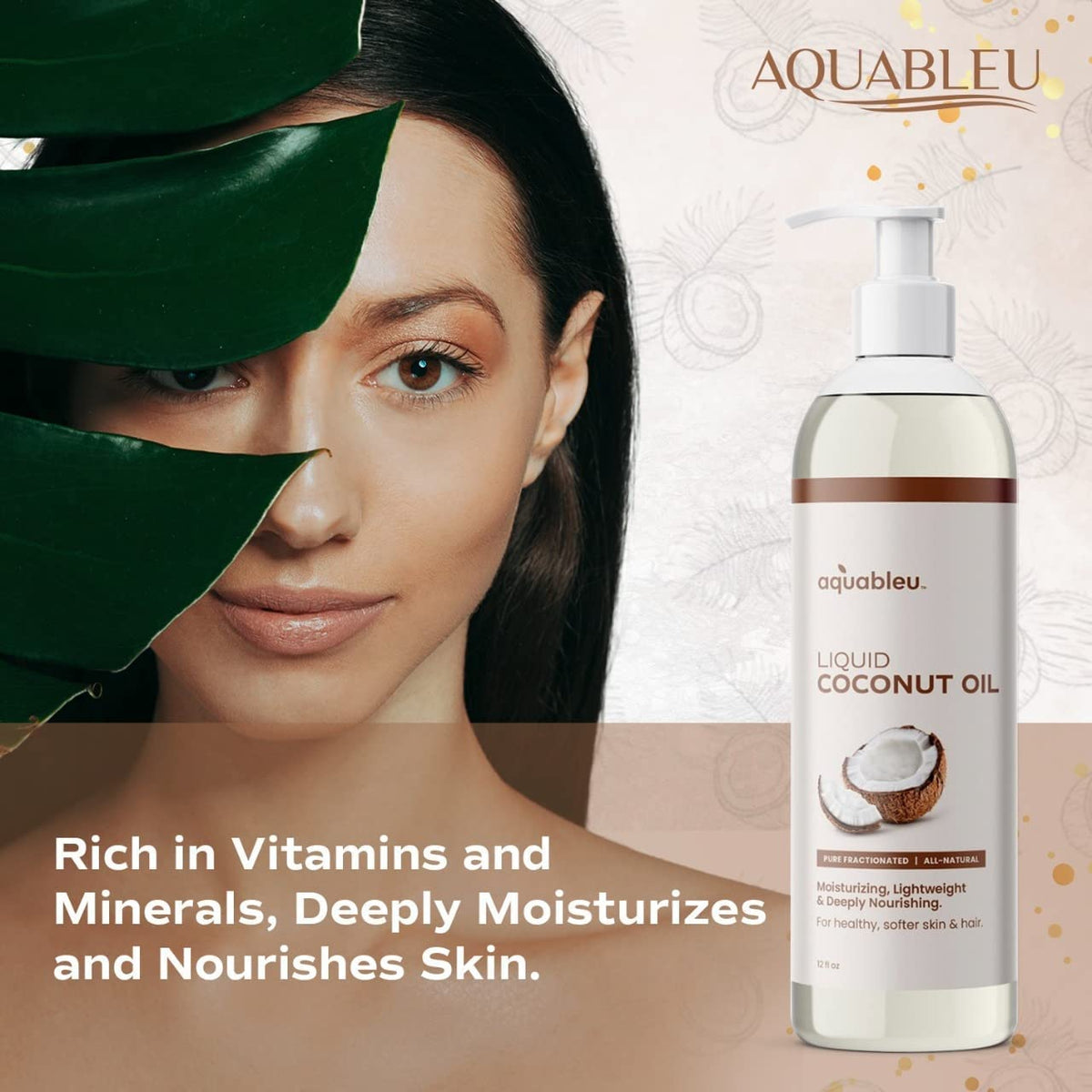 Aquableu oil application on hands demonstrating fast hydration and softness