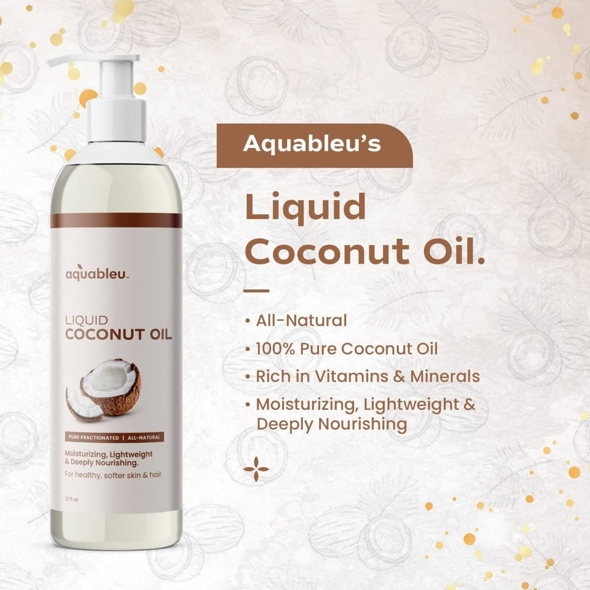 Aquableu pouring oil close-up highlighting lightweight, quick-absorbing texture