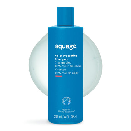 Aquage front bottle showing label and easy-pour cap for quick use