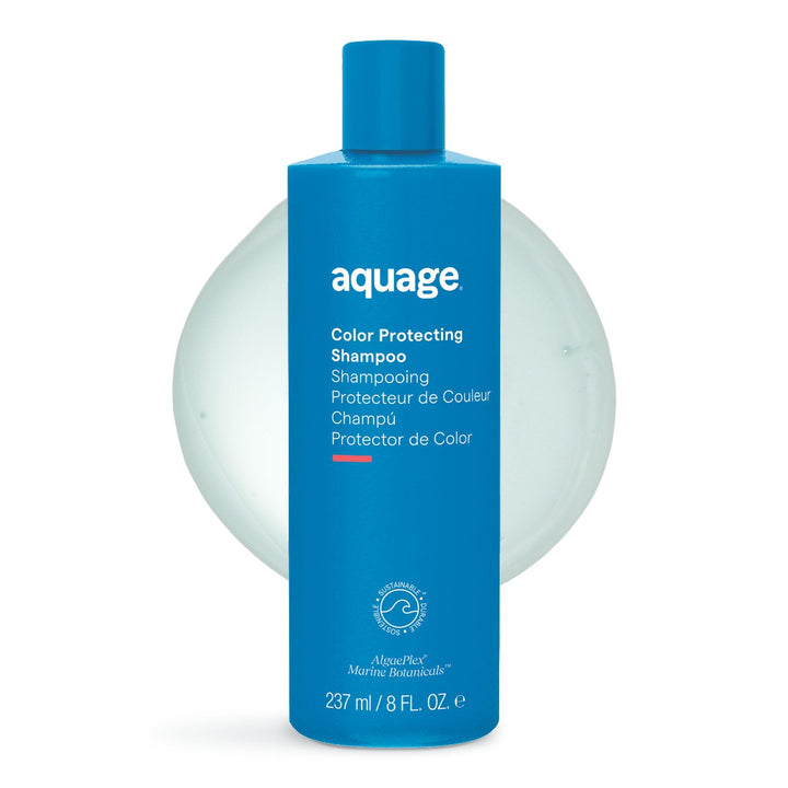 Aquage front bottle showing label and easy-pour cap for quick use
