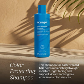 Aquage pump and cap detail highlighting easy dispensing for consistent use