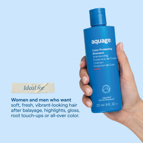 Aquage ingredient detail highlighting hydrating complex for moisture balance