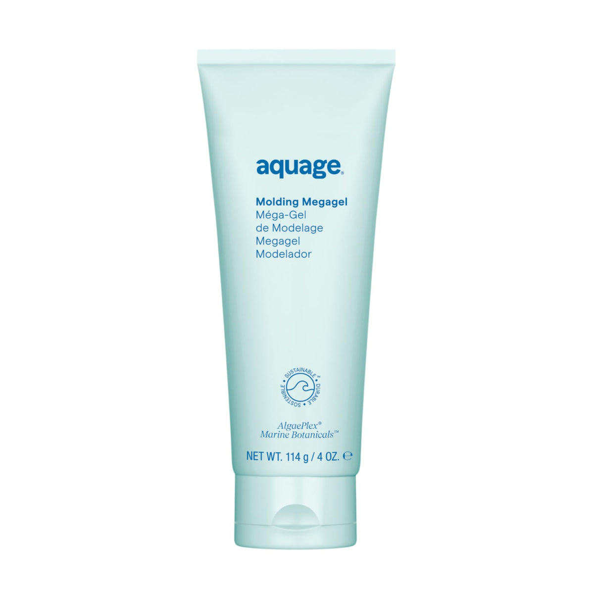 Aquage front packaging showing product name and glossy benefit
