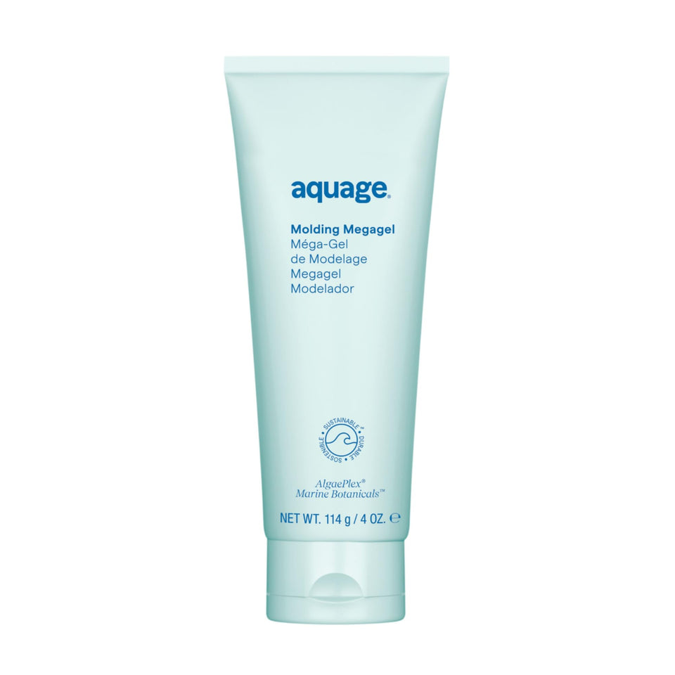Aquage front packaging showing product name and glossy benefit