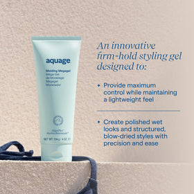 Aquage open cap showing clear gel consistency for easy application