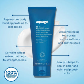 Aquage texture close-up of creamy mask highlighting rich hydration properties