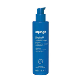 Aquage SeaExtend front bottle showing clear oil and brand for shelf-ready shine