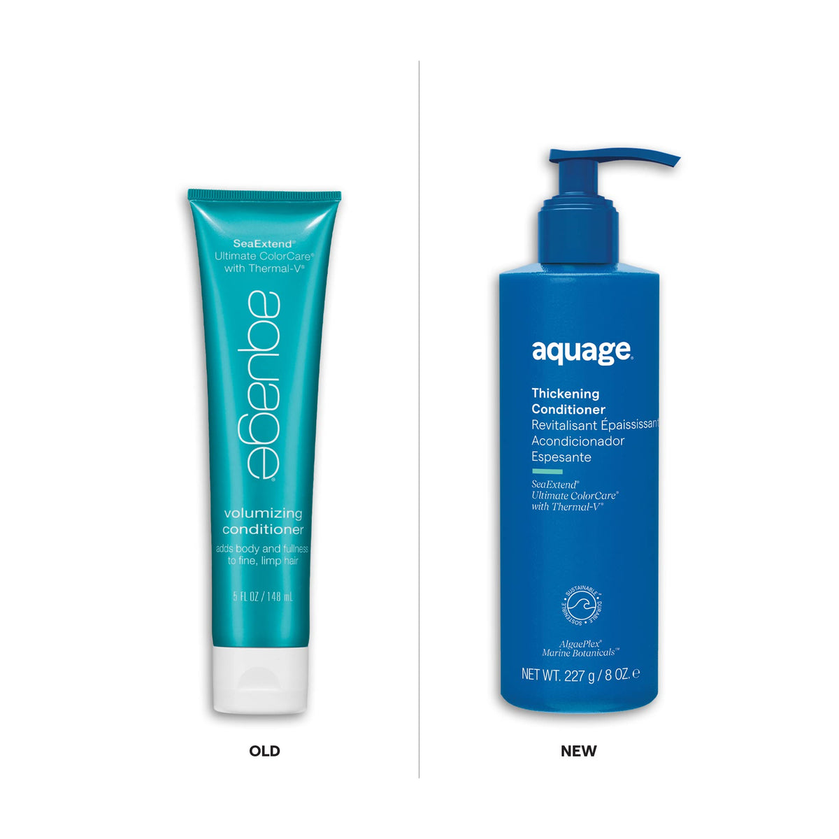 Aquage SeaExtend pump dispensing lightweight conditioner texture and ease