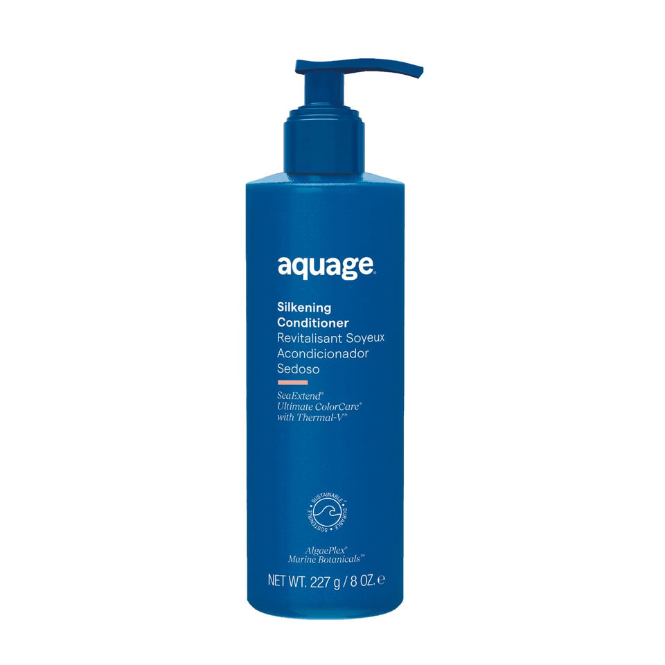 Aquage front packaging showing conditioner and brand for shelf appeal