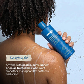 Aquage label highlighting Algaeplex and Algasilk benefits