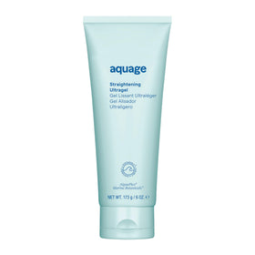 Aquage Straightening Ultragel front packaging showing product benefit of smoothing