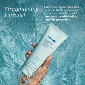 Aquage Ultragel texture close-up showing lightweight gel slip and shine