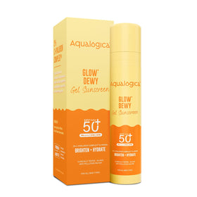 Aqualogica front packaging showing SPF50+ protection and benefits