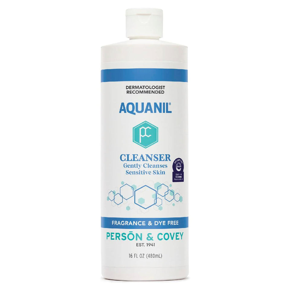 Aquanil 16 fl oz pump bottle front showing brand and easy dispensing benefit