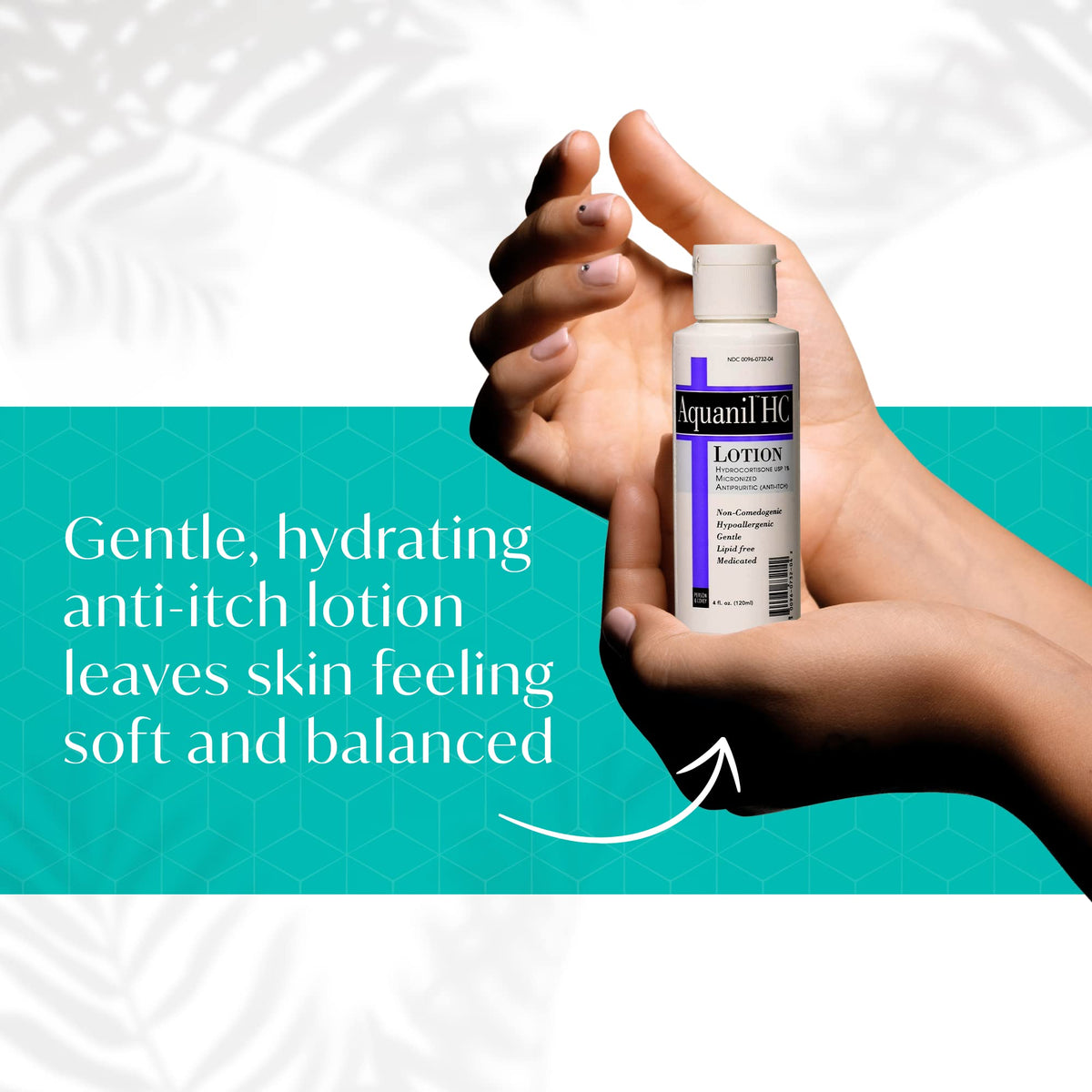 Aquanil being applied to an arm calming irritated skin fast