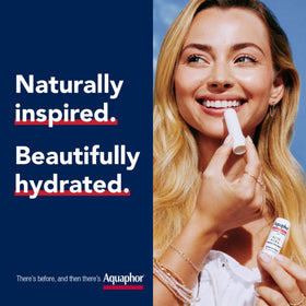 Aquaphor two sticks size comparison showing compact, portable benefit