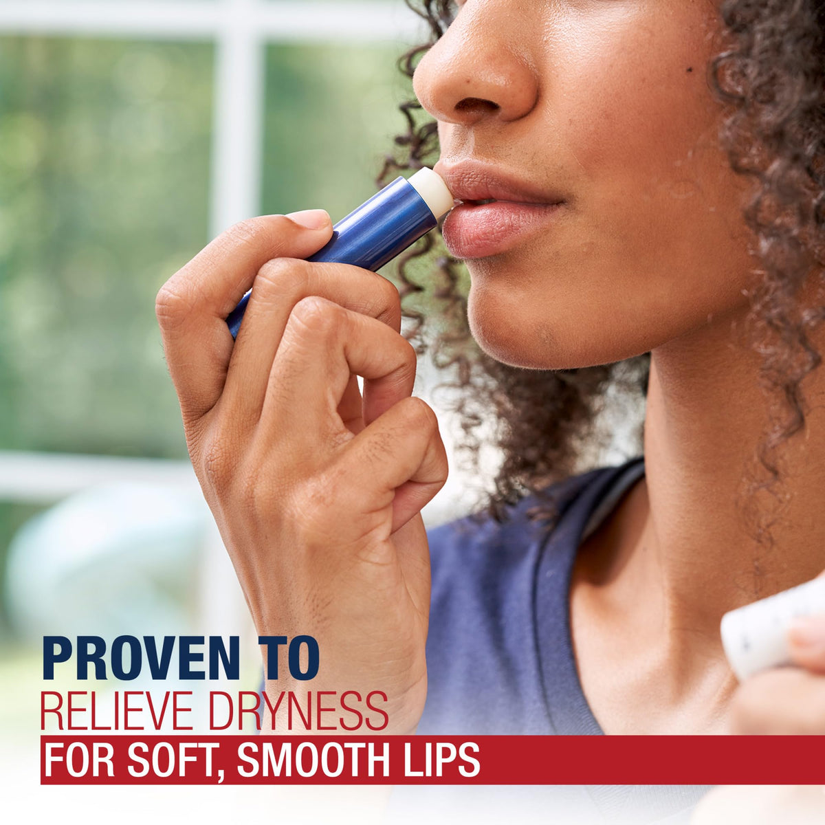 Aquaphor stick with cap off demonstrating easy application benefit