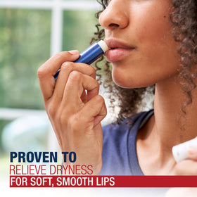 Aquaphor stick with cap off demonstrating easy application benefit