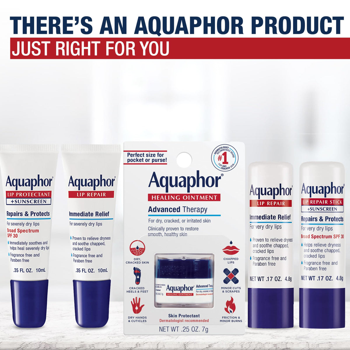 Aquaphor stick in a travel bag emphasizing on-the-go convenience
