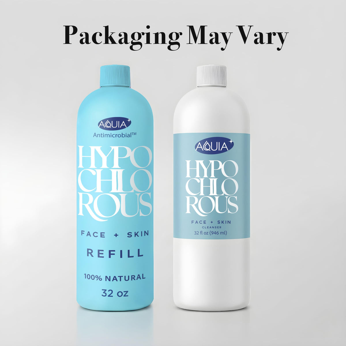 Aquia droplet on skin detail demonstrating gentle calming and cleansing