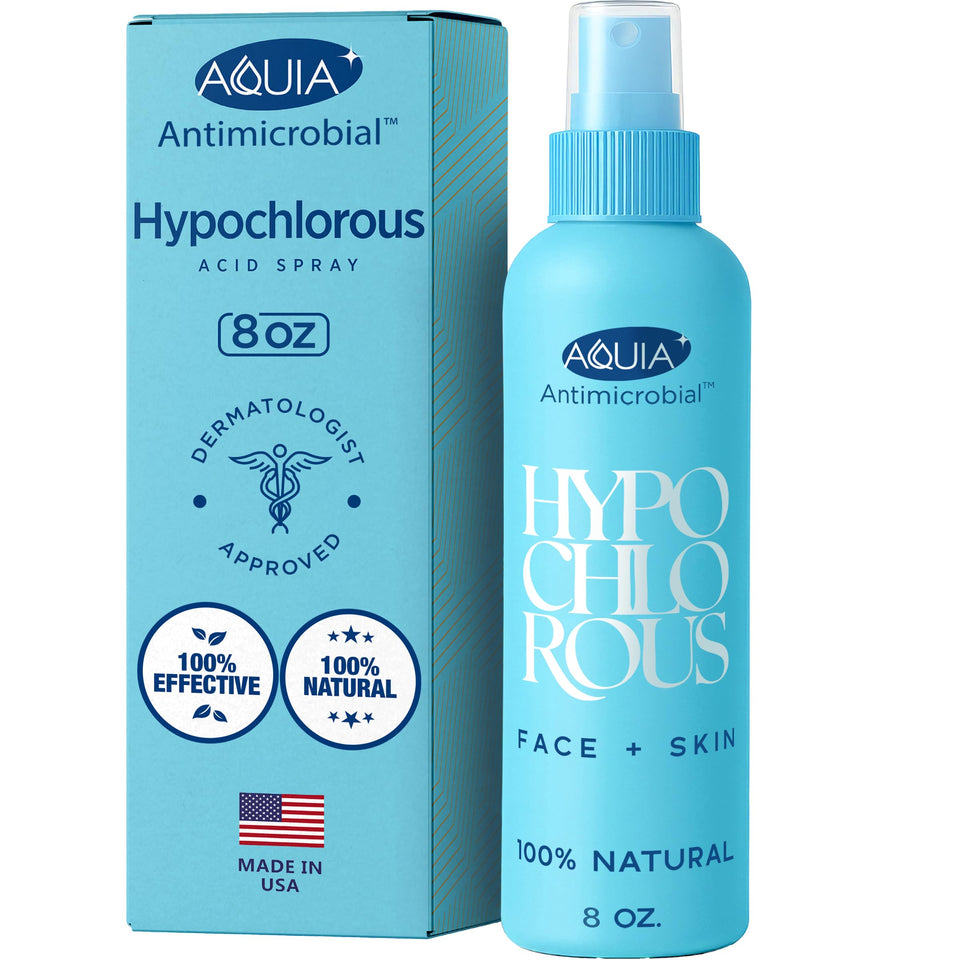 Aquia front packaging 8oz spray showing product and calming benefit