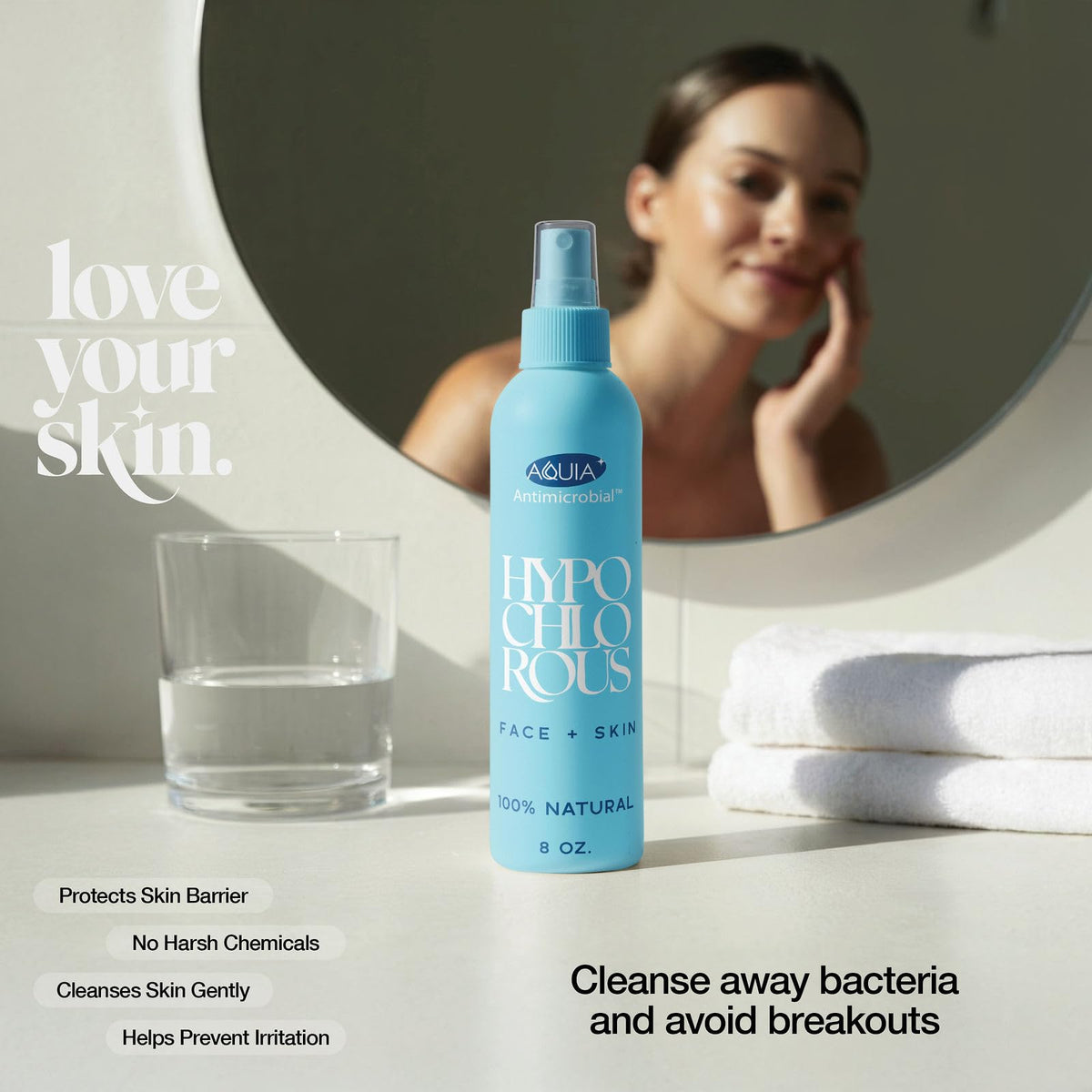 Aquia in travel kit illustrating portability and on-the-go hygiene benefit