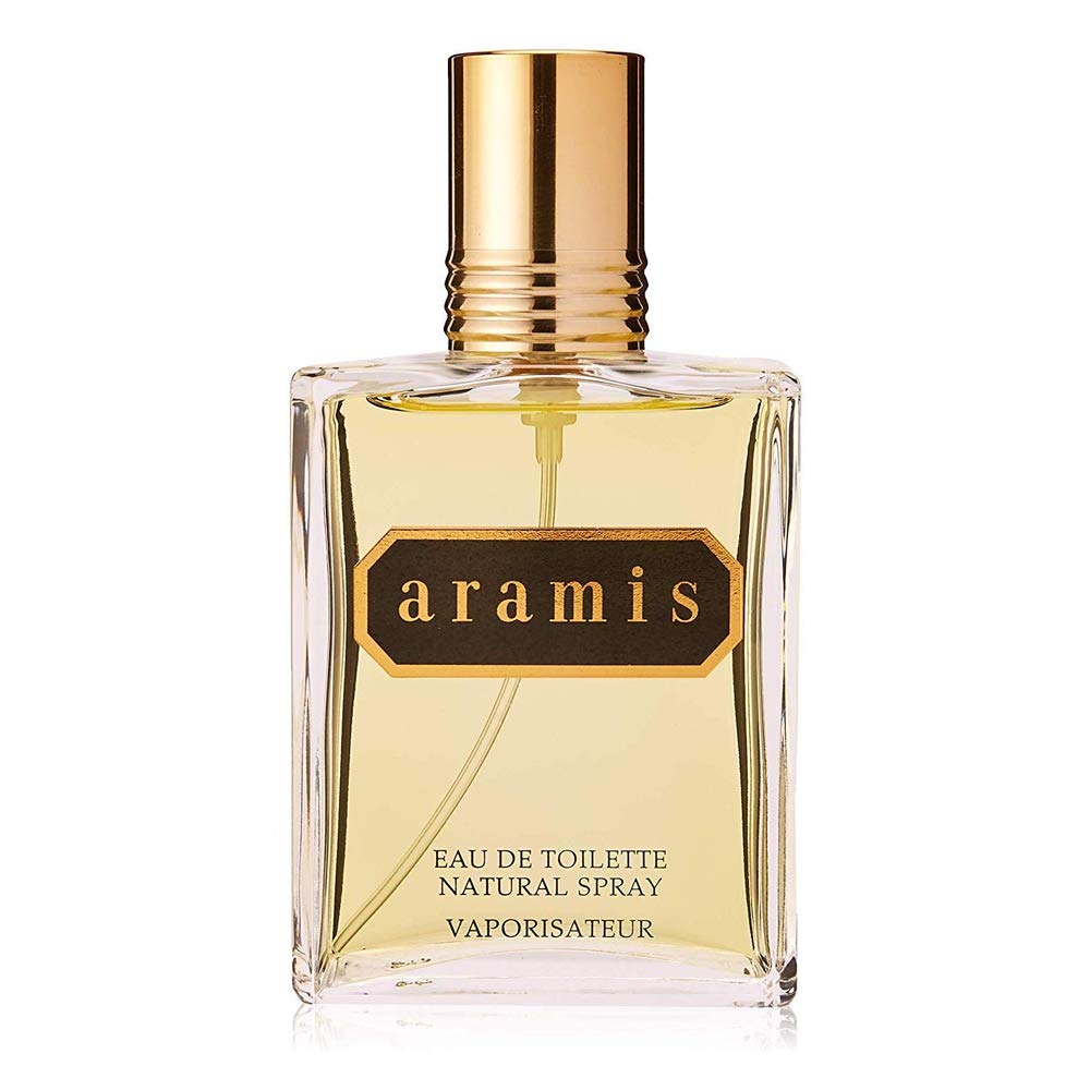 ARAMIS close-up of label and spray nozzle highlighting quality and easy use