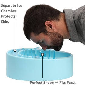 Arauris close-up of dual-chamber separator preventing direct ice contact