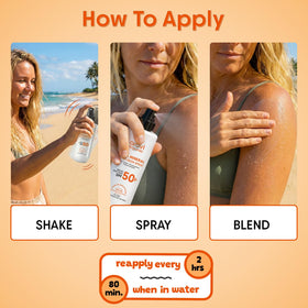 Aravi Organic in beach setting illustrating water-resistant protection for families