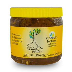 Arbol Verde front jar view showing label and natural benefits