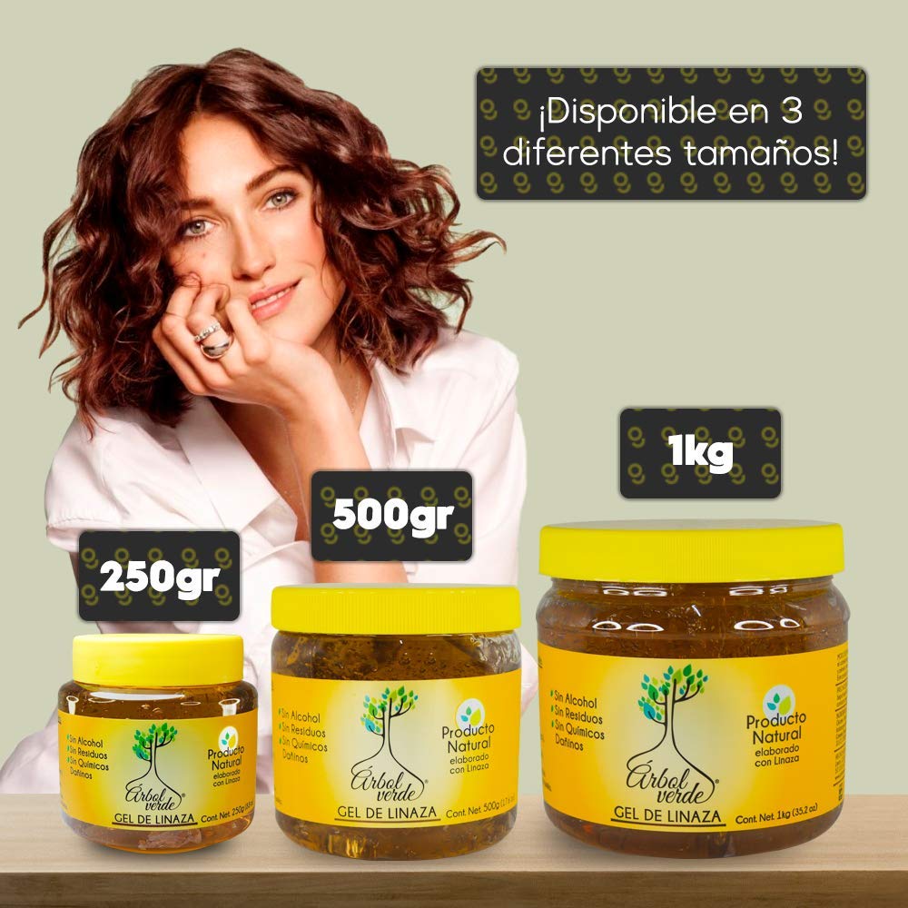 Arbol Verde gel applied to hair during styling for controlled, natural hold