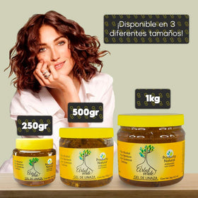 Arbol Verde gel applied to hair during styling for controlled, natural hold