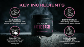 Arcadian ingredient focus on kaolin clay highlighting texture benefits for fullness