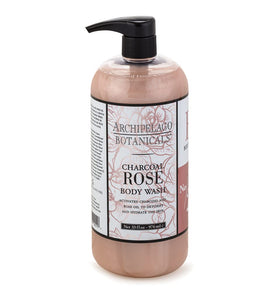Archipelago Botanicals front bottle view showing large 33 oz size and elegant label benefit: long-lasting supply