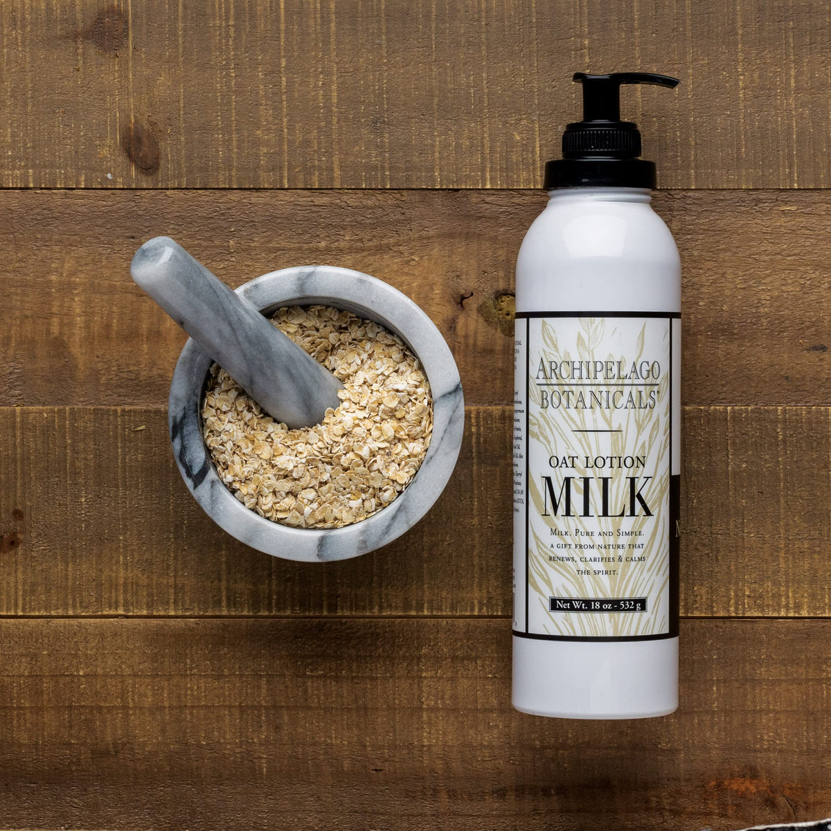Archipelago Botanicals applied on arm demonstrating quick absorption and softness
