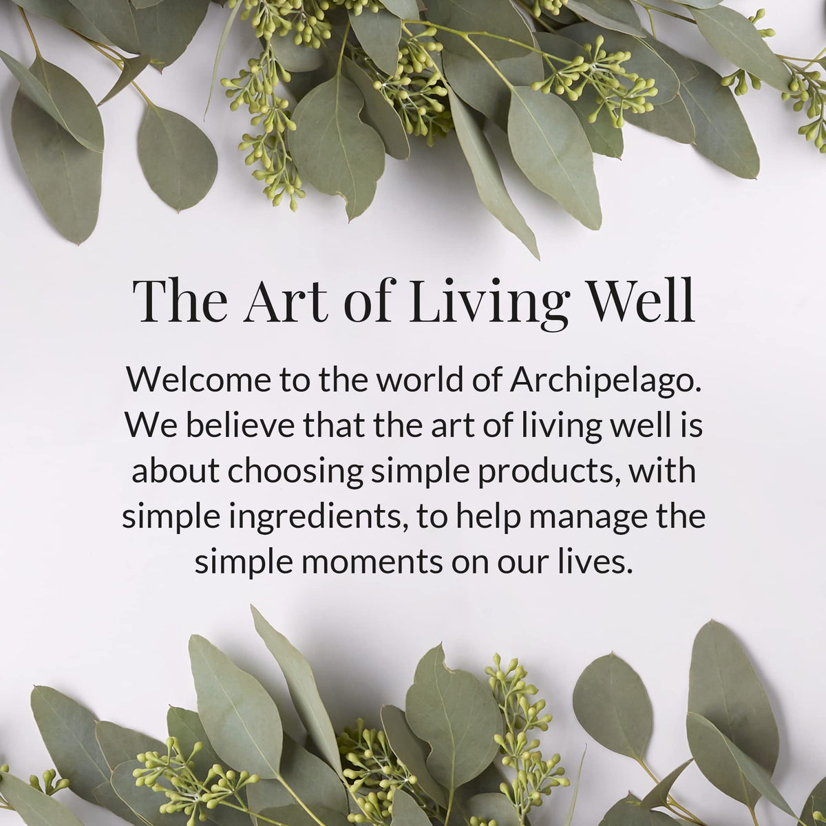 Archipelago Botanicals bottle on bathroom shelf suggesting everyday self-care ritual