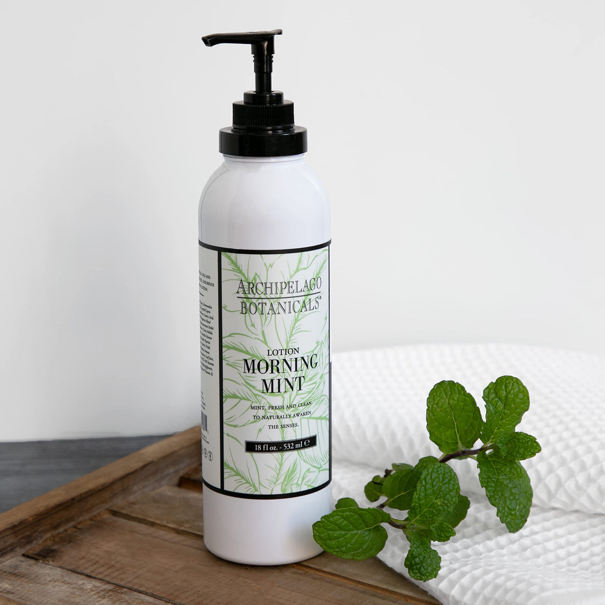 Archipelago Botanicals lotion texture close-up showing lightweight hydration