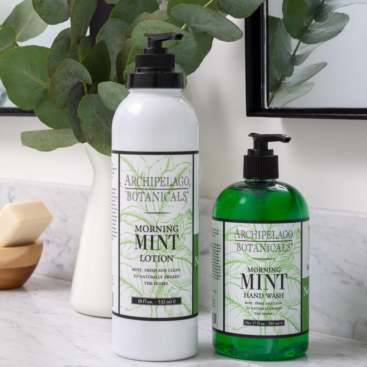 Archipelago Botanicals hand applying lotion to skin for smooth finish